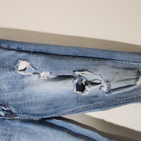 KDNK Ripped Skinny Ankle Zipper Jeans Unisex Sz 32 - Picture 17 of 17